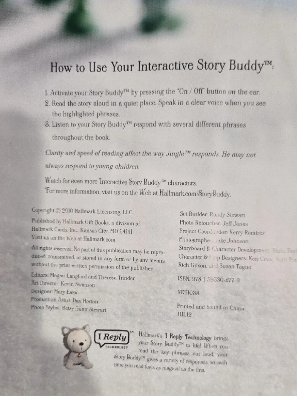 Jingle All the Way Interactive Storybook - White & Gray Cover